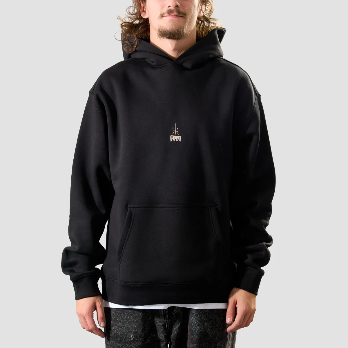 Heathen Bog King Relax Fit Pullover Hoodie Black - Image 2
