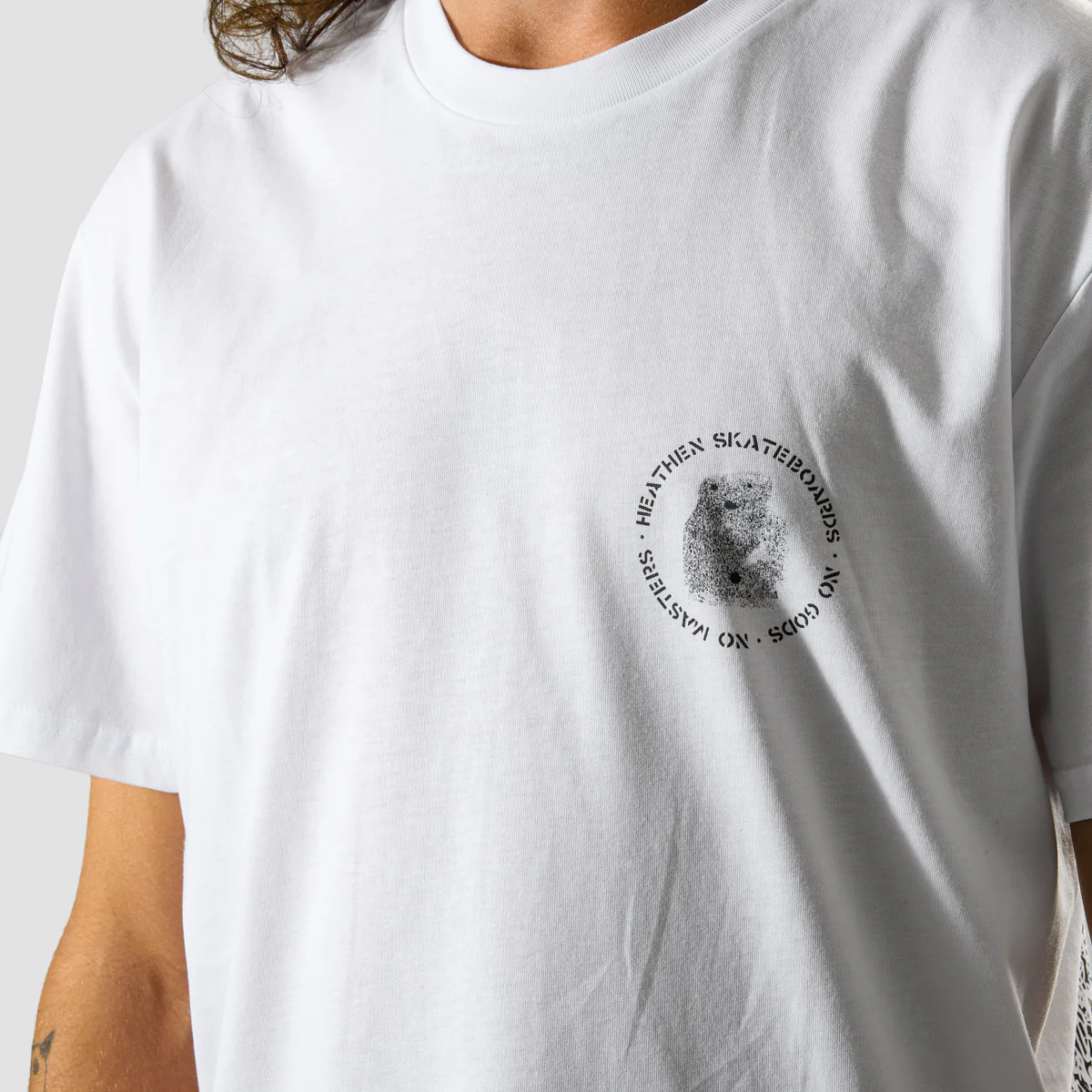 Heathen Buddo T-Shirt White - Image 3