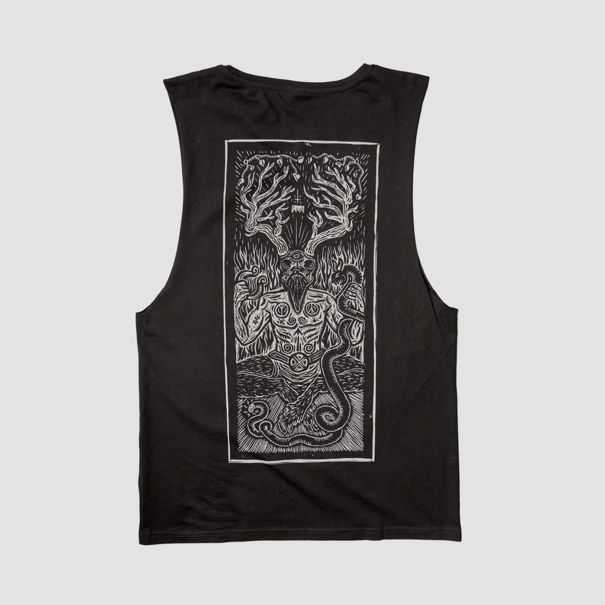Heathen Ceronnous Mono Vest Black
