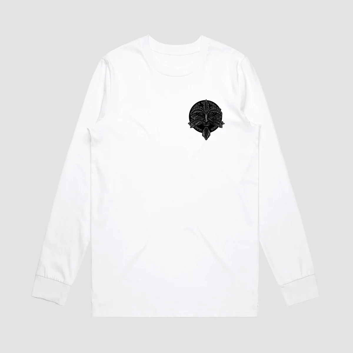 Heathen Green Man Lonsleeve T-Shirt White - Image 5