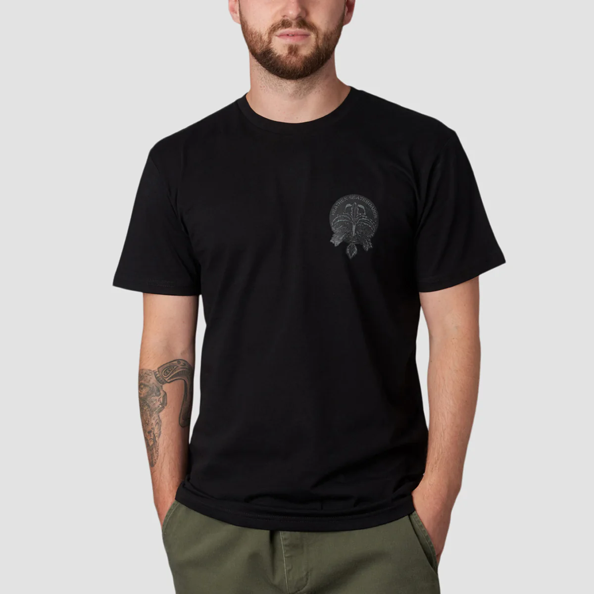 Heathen Green Man T-Shirt Black - Image 2