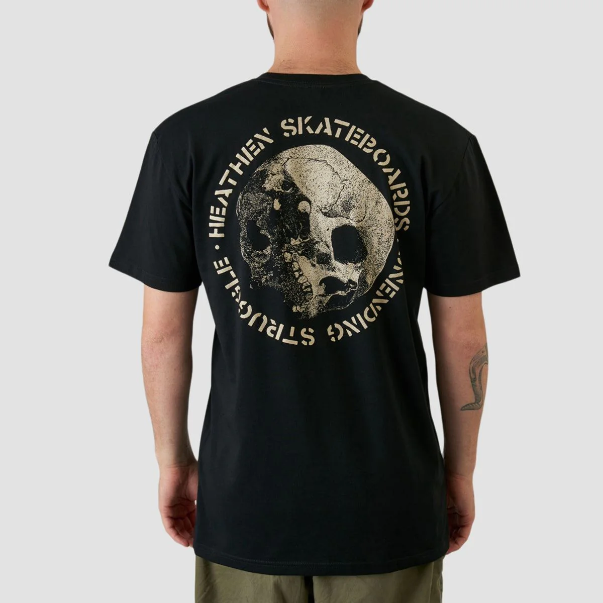 Heathen Infest Skull T-Shirt Black