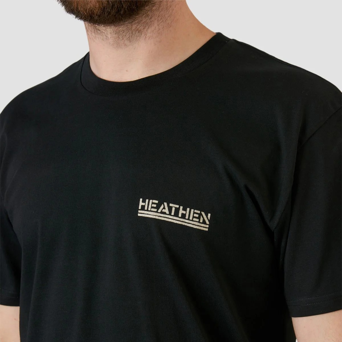 Heathen Infest Skull T-Shirt Black - Image 3