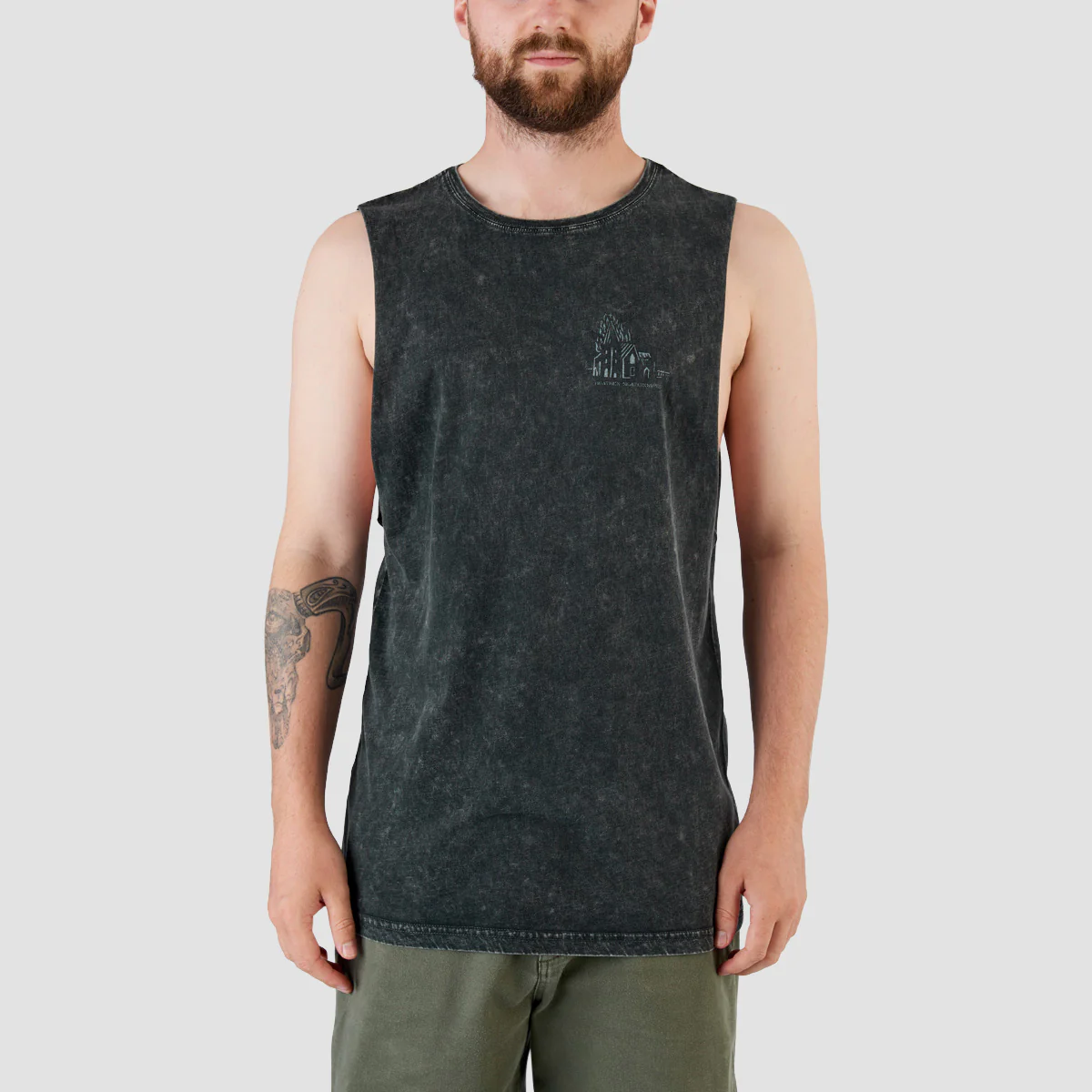 Heathen Lighthouse Vest Stonewash Black - Image 2