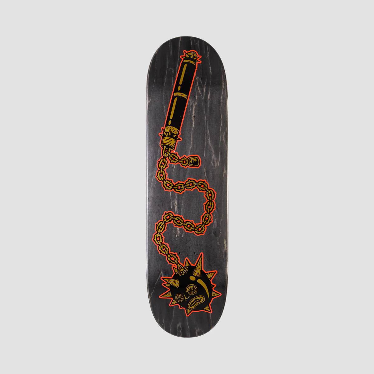 Heathen Mace Face On Taperhead Skateboard Deck - 9"