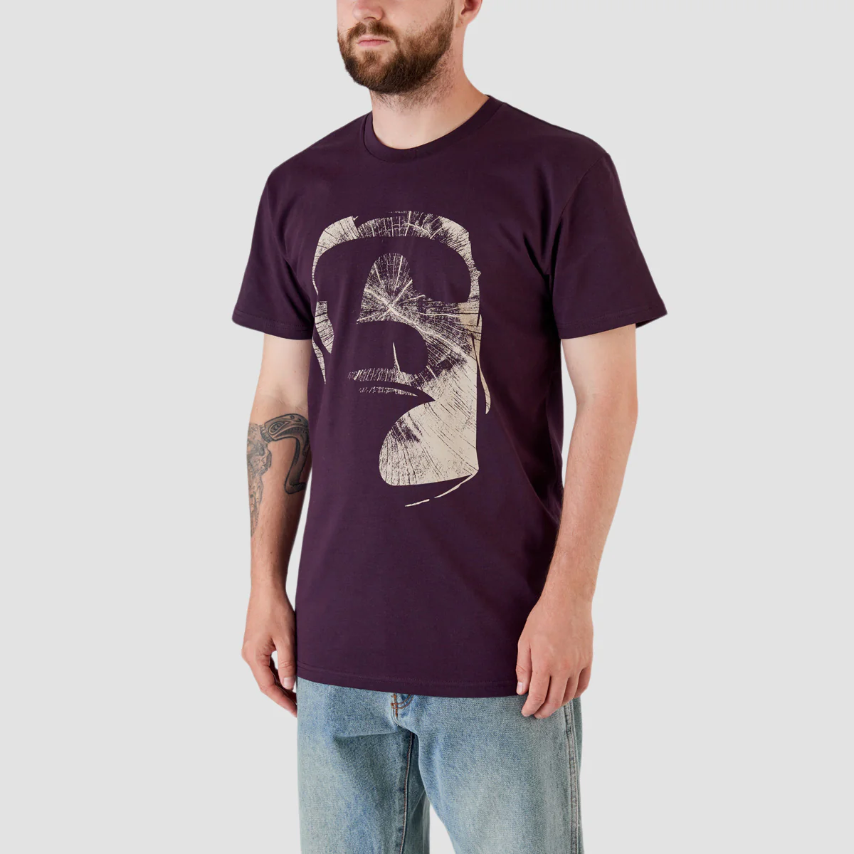 Heathen Megalith 6 T-Shirt Plum - Image 2