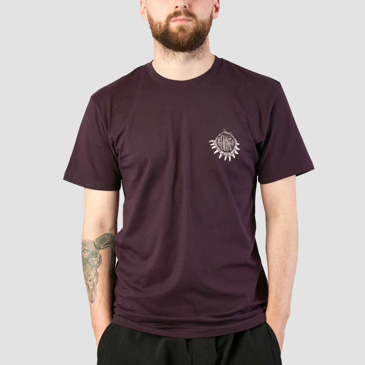 Heathen Moby vs Kraken T-Shirt Plum - Image 2