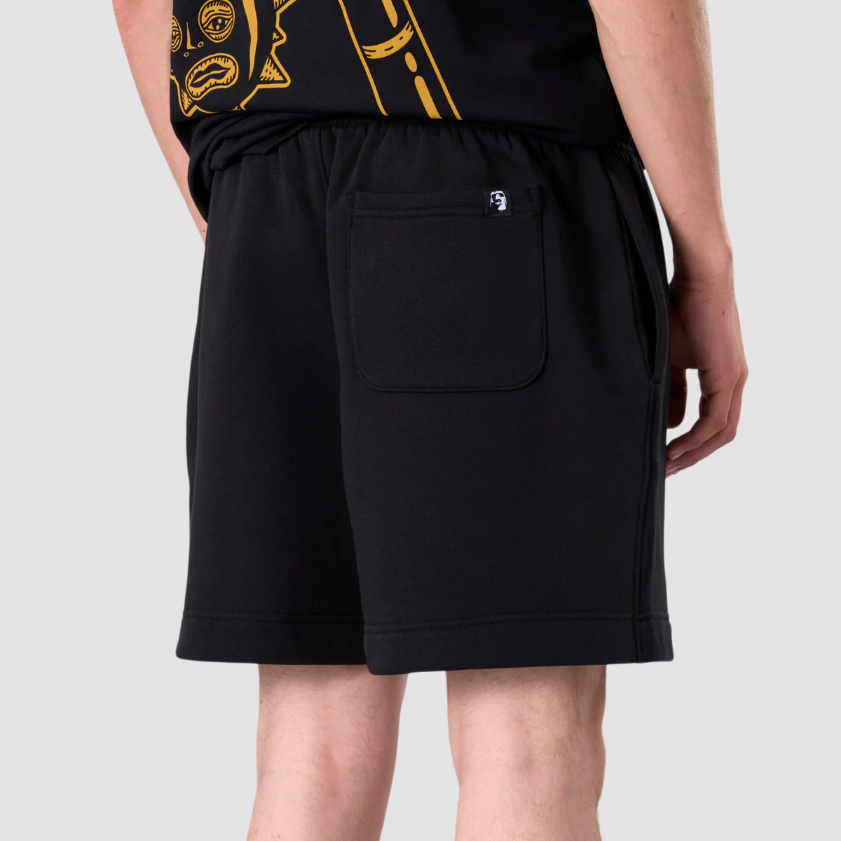 Heathen Sacrificial Dagger Sweat Shorts Black - Image 3