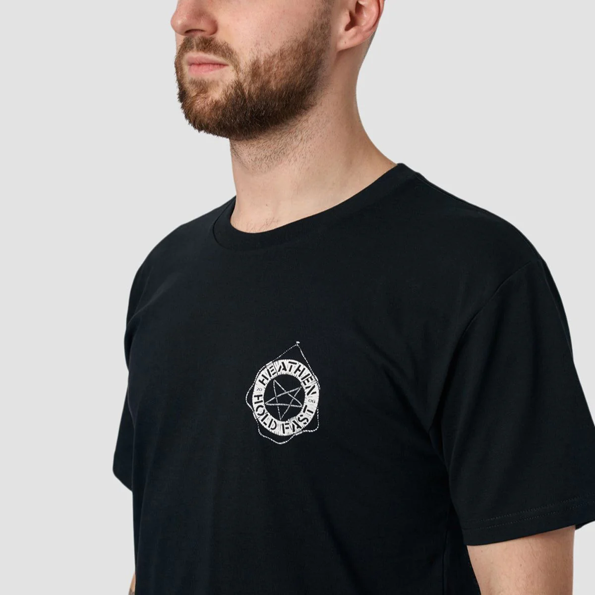 Heathen Stormy Seas T-Shirt Black - Image 2
