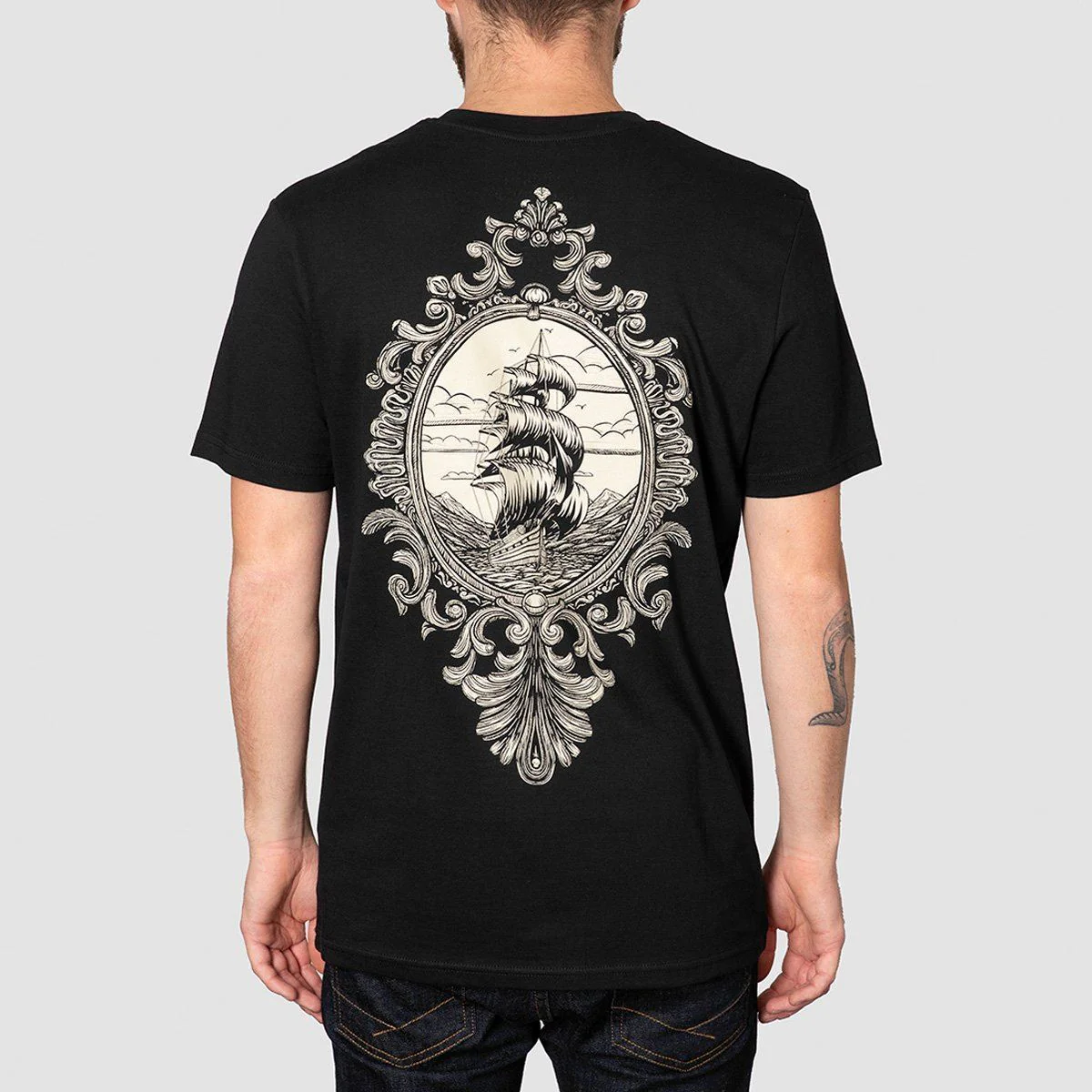 Heathen The Peaquod T-Shirt Black