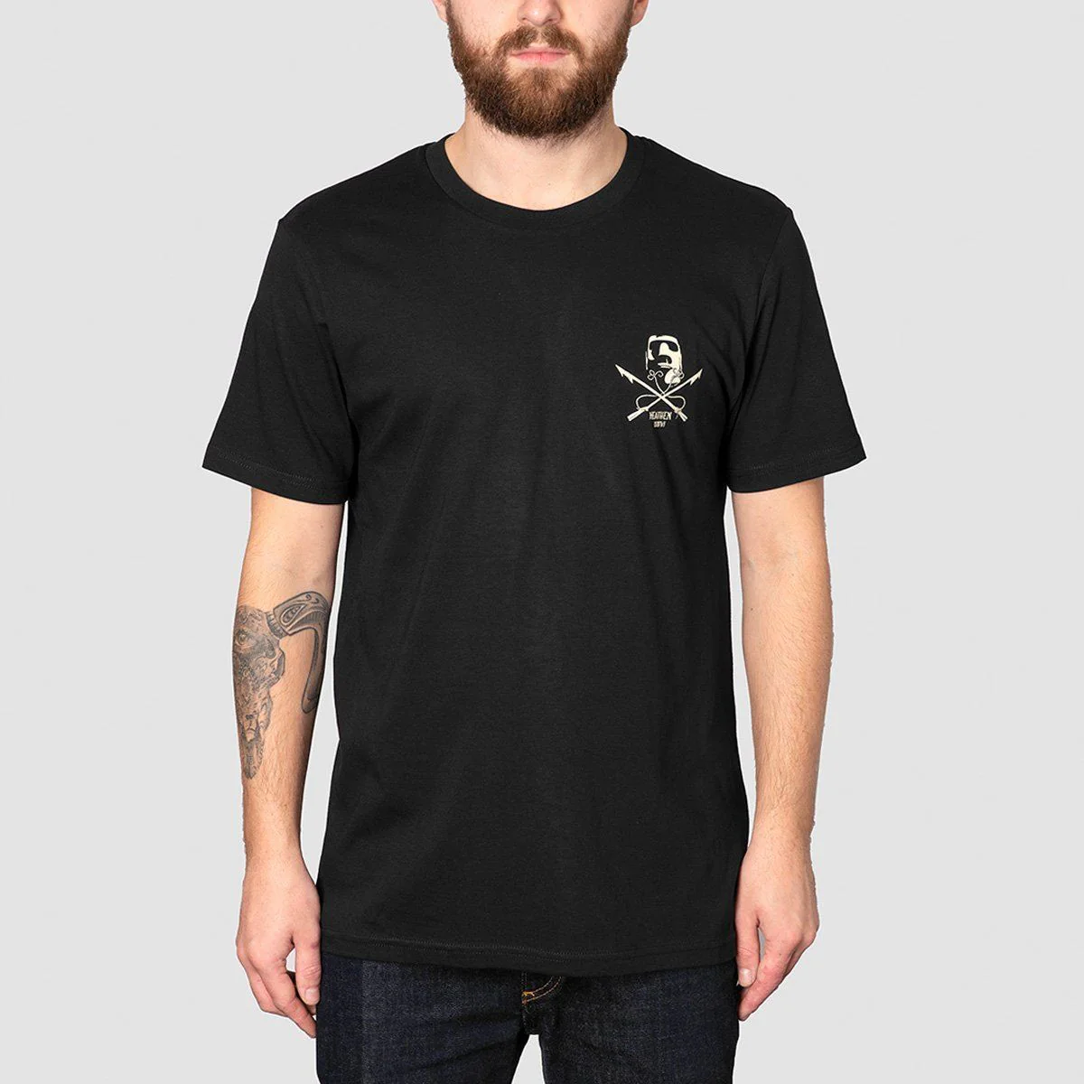 Heathen The Peaquod T-Shirt Black - Image 2