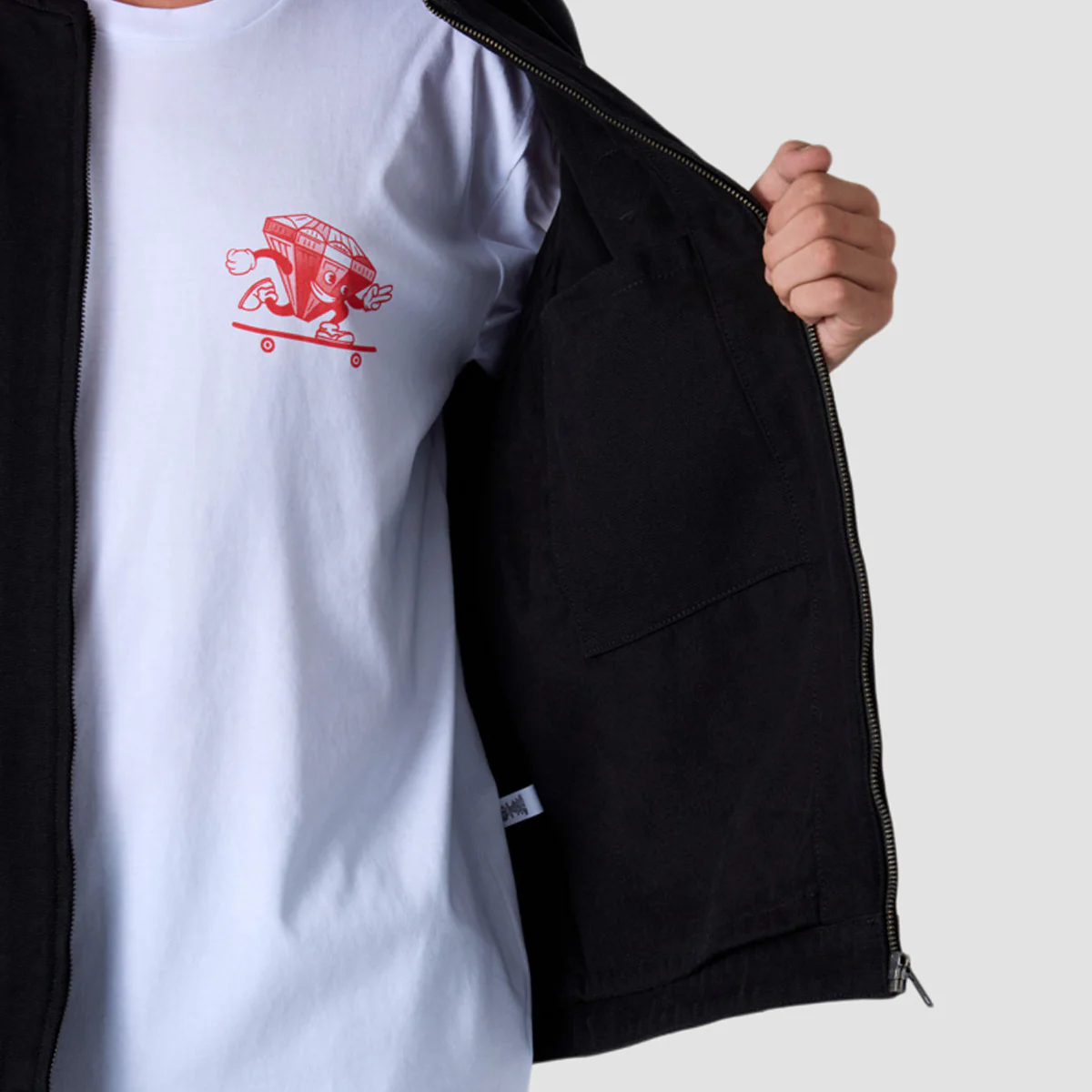 Heathen VG+ Seal Heavy Canvas Vest Jacket Void - Image 3