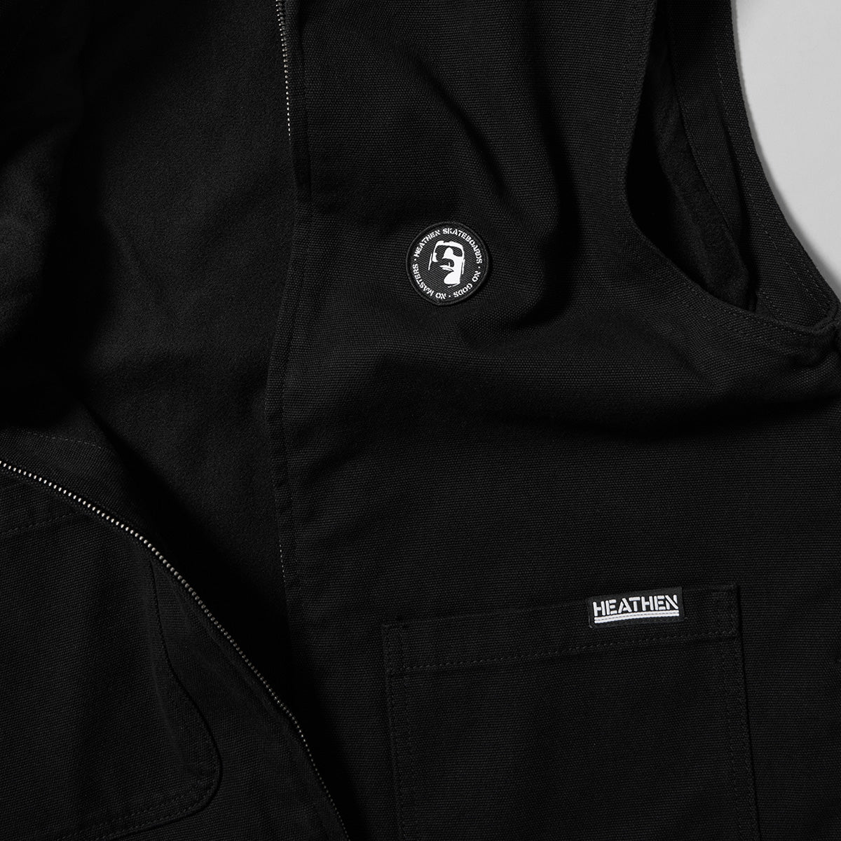 Heathen VG+ Seal Heavy Canvas Vest Jacket Void - Image 7