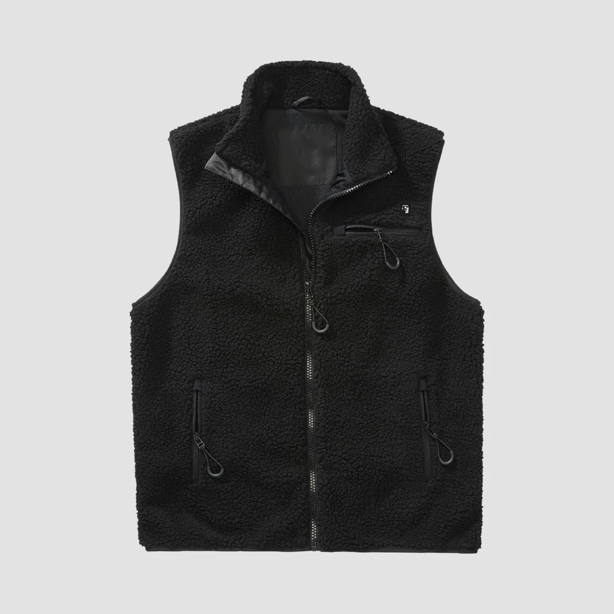 Heathen Wall of Sleep Fleece Vest Black - Image 5