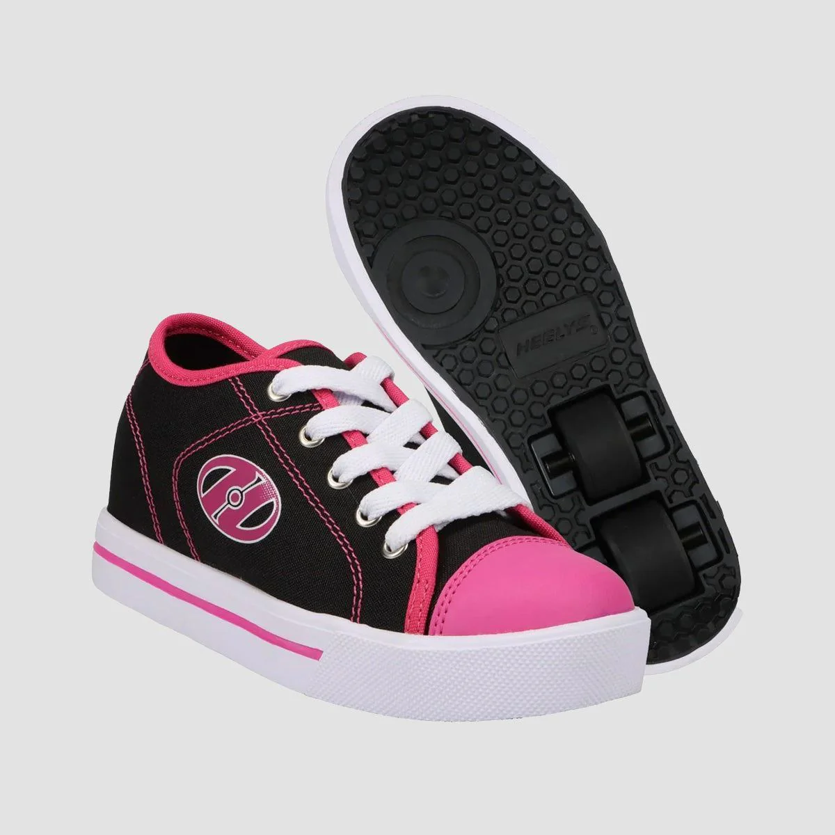 Heelys Classic X2 Black/White/Hot Pink - Image 2