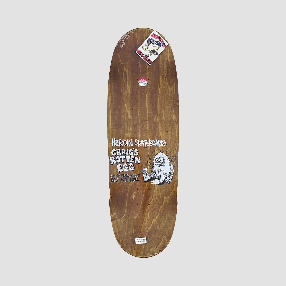 Heroin Craig Questions Craig’s Rotten Egg Razor Edge Skateboard Deck Various Stains - 10" - Image 2