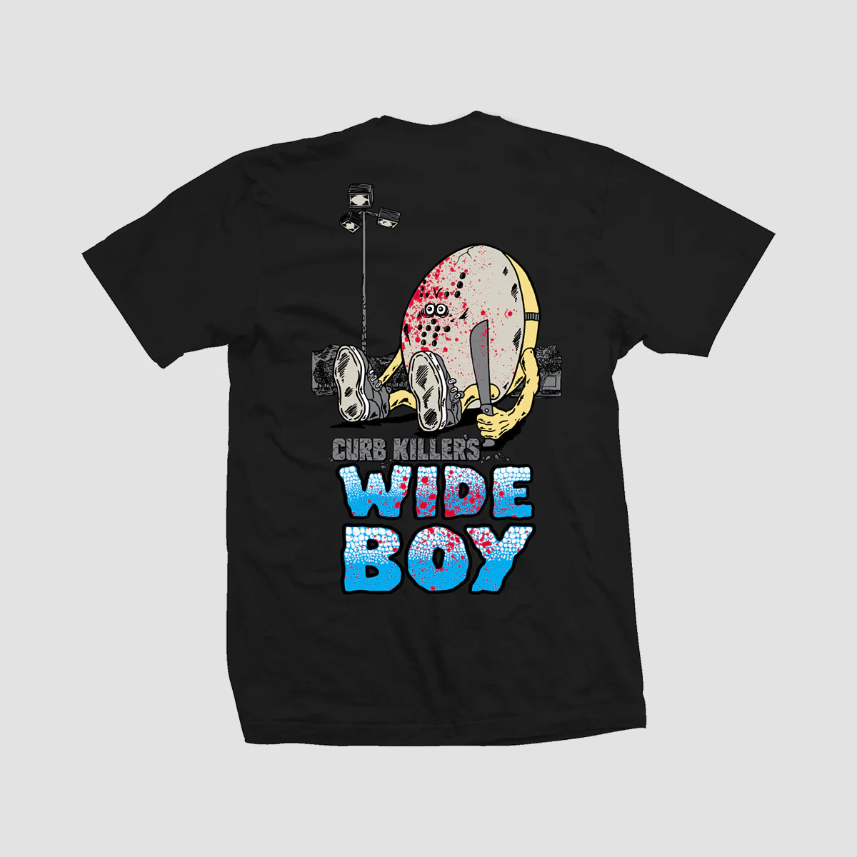 Heroin Curb Killer Wide Boy T-Shirt Black