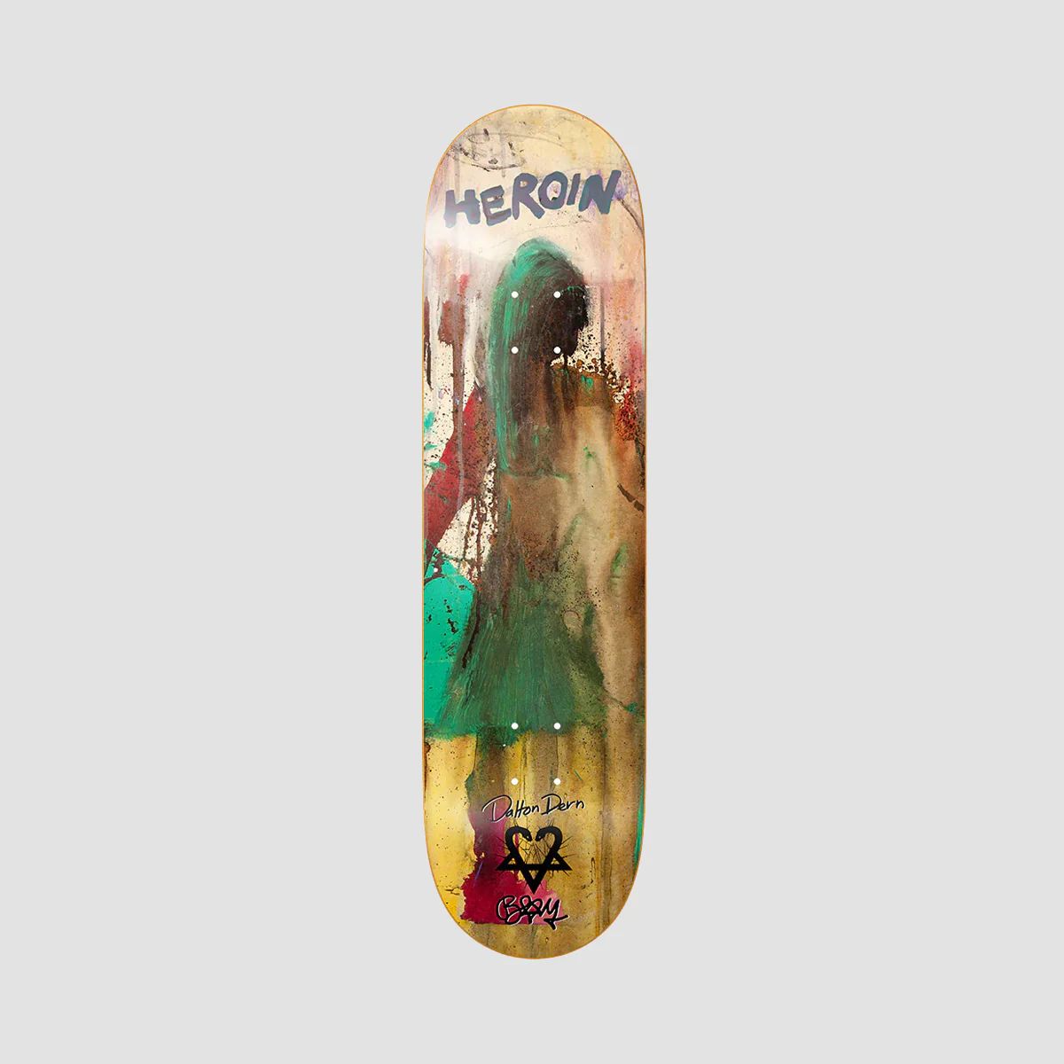 Heroin Dalton Dern X Bam Skateboard Deck - 8.3875"