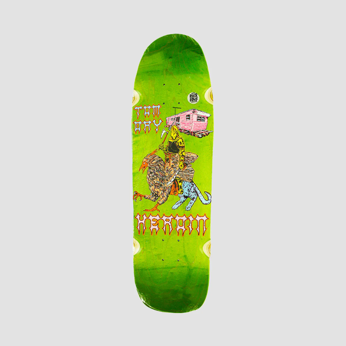 Heroin Die Tonight Tom Day Razor Edge Skateboard Deck Various Stains - 8.88"