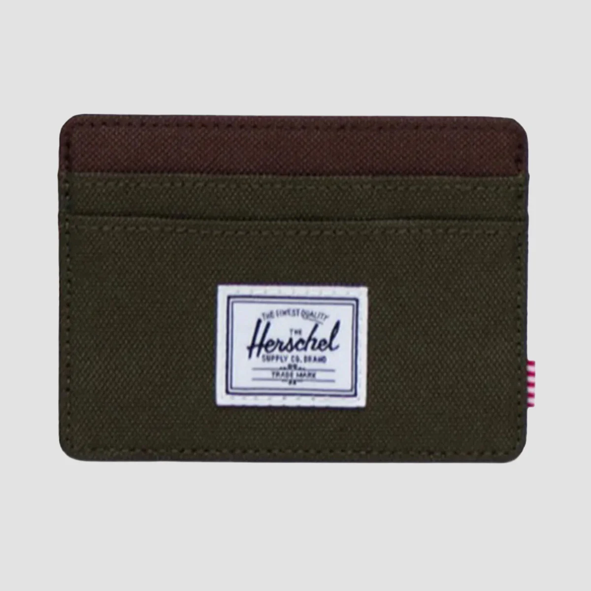 Herschel Charlie Cardholder Ivy Green/Chicory Coffee