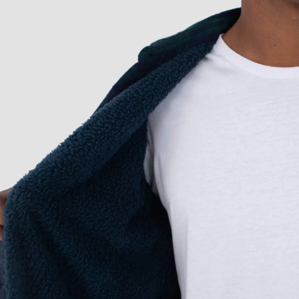 Hurley Axe Sherpa Flannel Longsleeve Shirt Jungle - Image 2