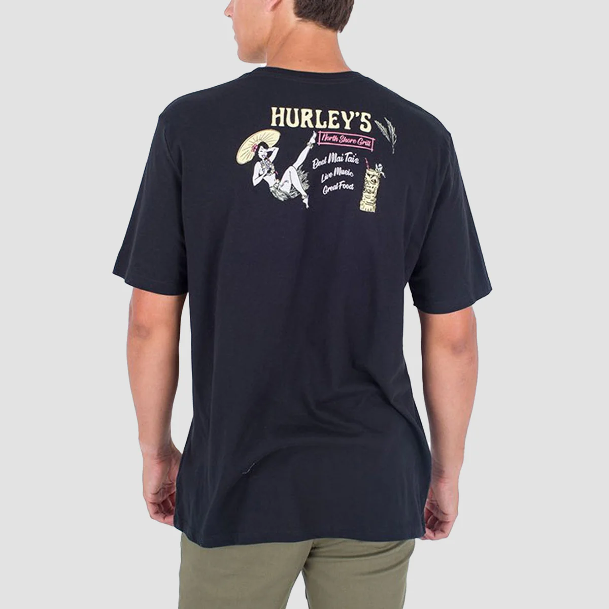 Hurley Everyday Northshore Gal T-Shirt Black - Image 2