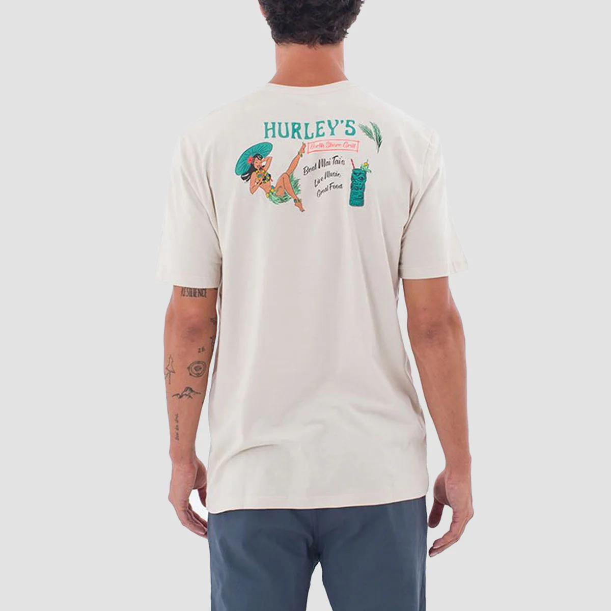 Hurley Everyday Northshore Gal T-Shirt Bone - Image 2