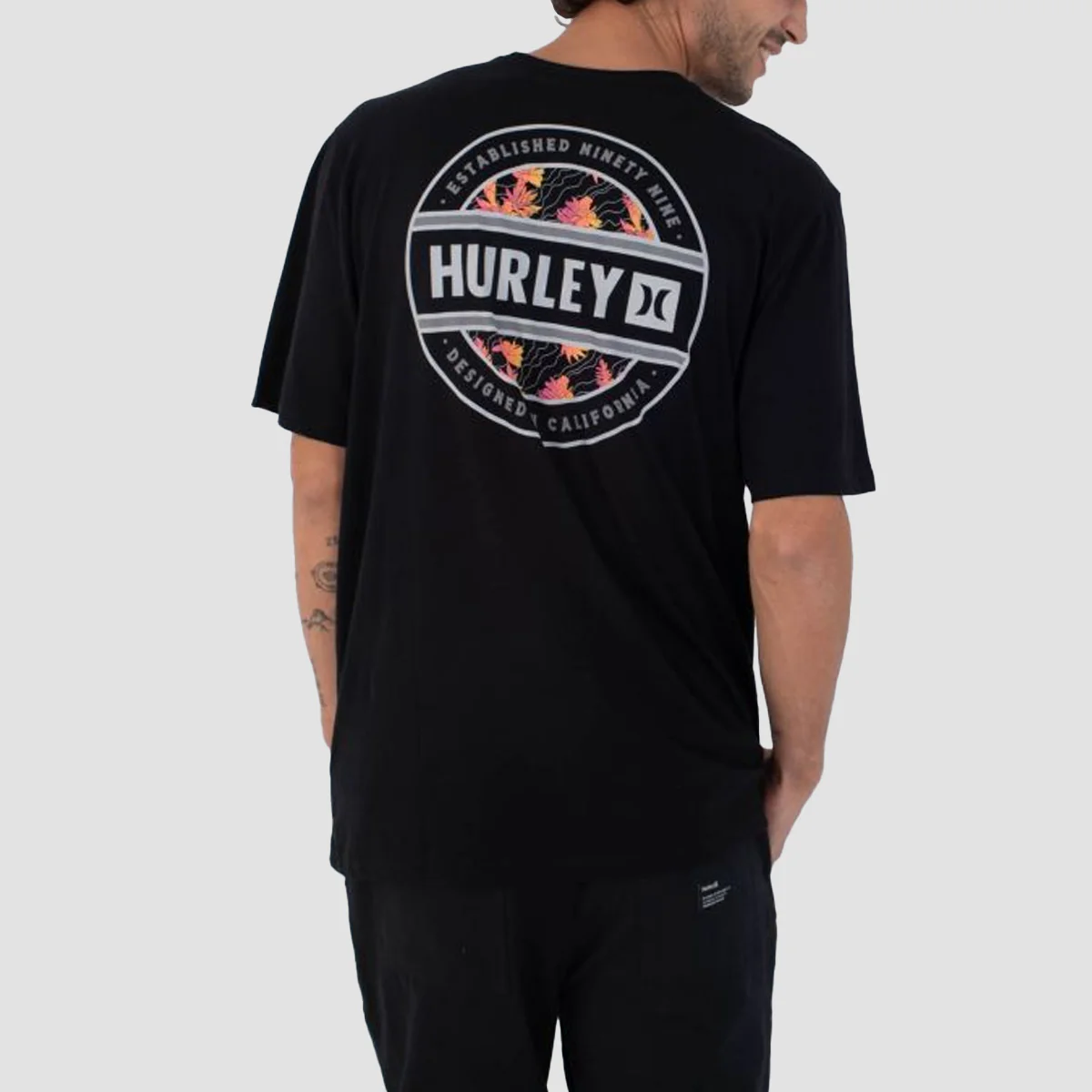 Hurley Filler T-Shirt Black - Image 2