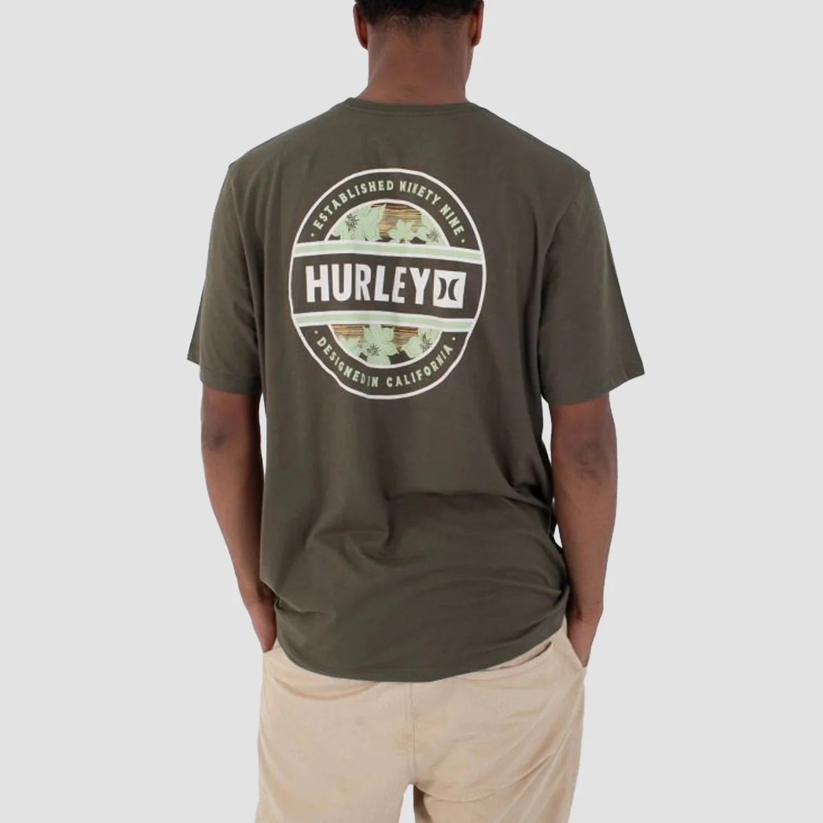 Hurley Filler T-Shirt Charcoal Fern - Image 2