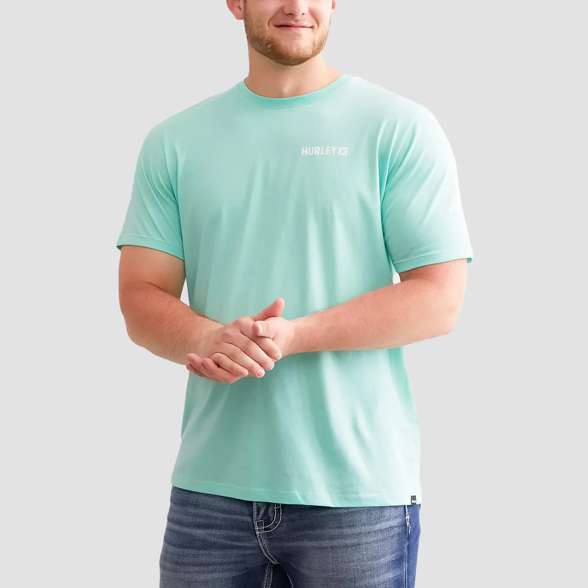 Hurley Four Corners T-Shirt Tropical Mist Htr - Image 2