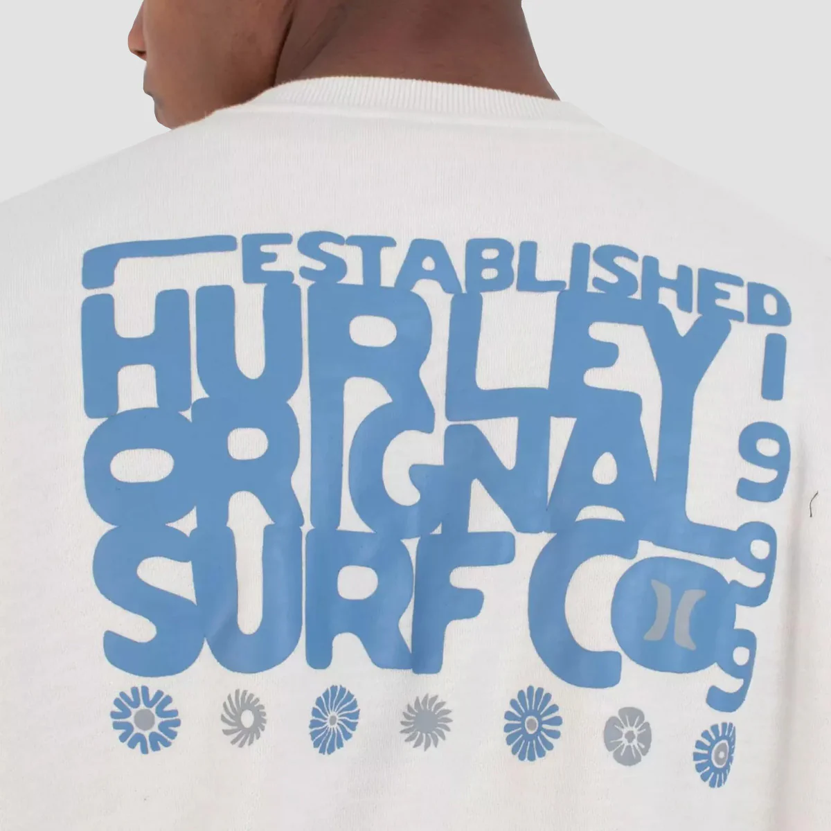 Hurley Graphic Slub Crew Sweatshirt Bone - Image 2