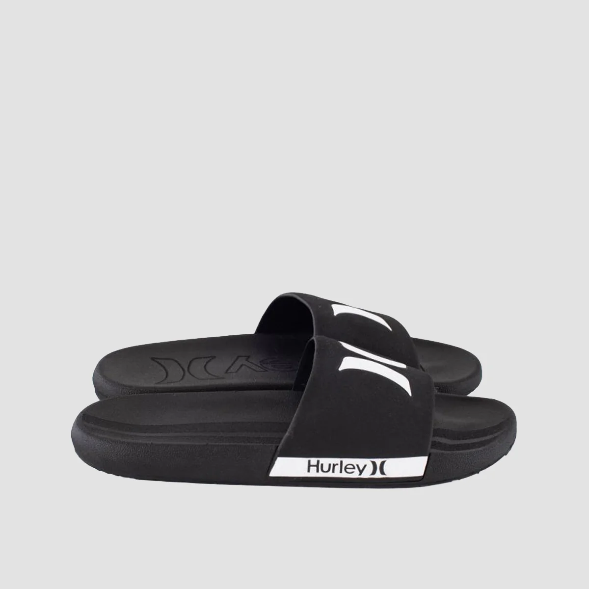 Hurley Magu Slide Sandals Black/White