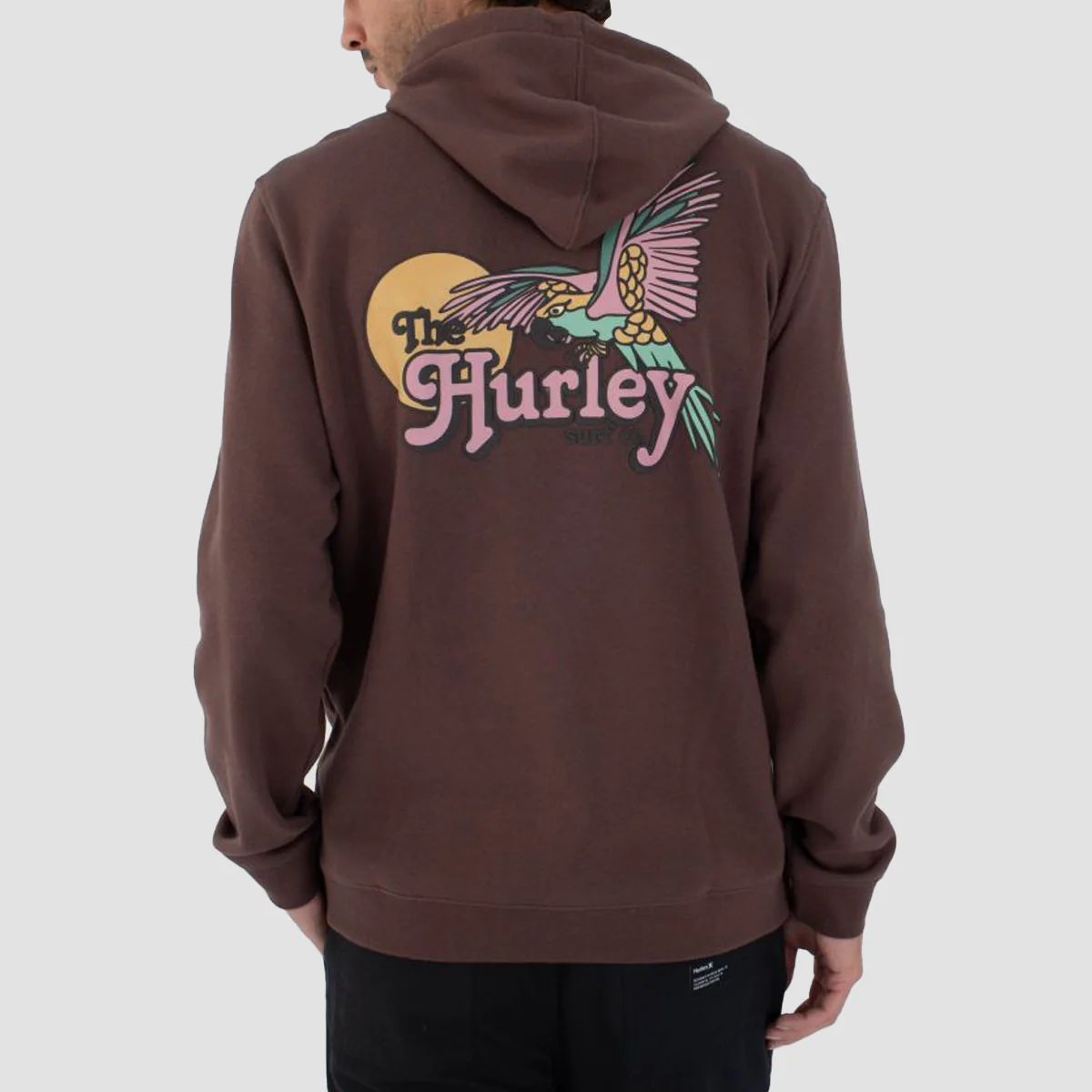 Hurley Makaw Pullover Hoodie Espresso - Image 2