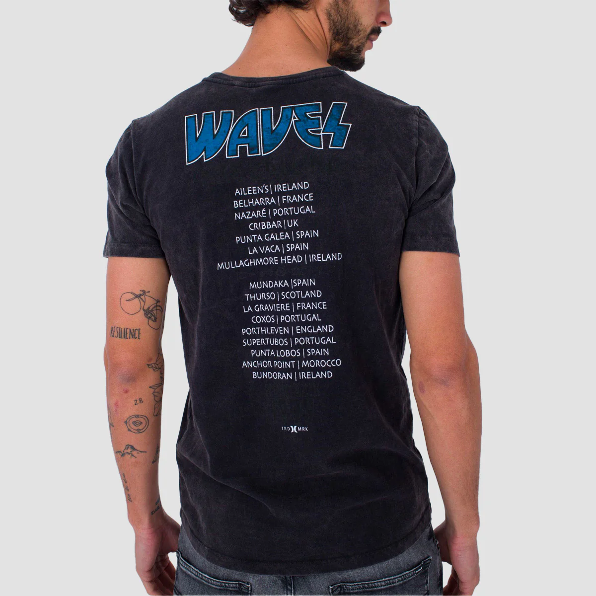 Hurley Oceancare Tour T-Shirt Tee Black - Image 2