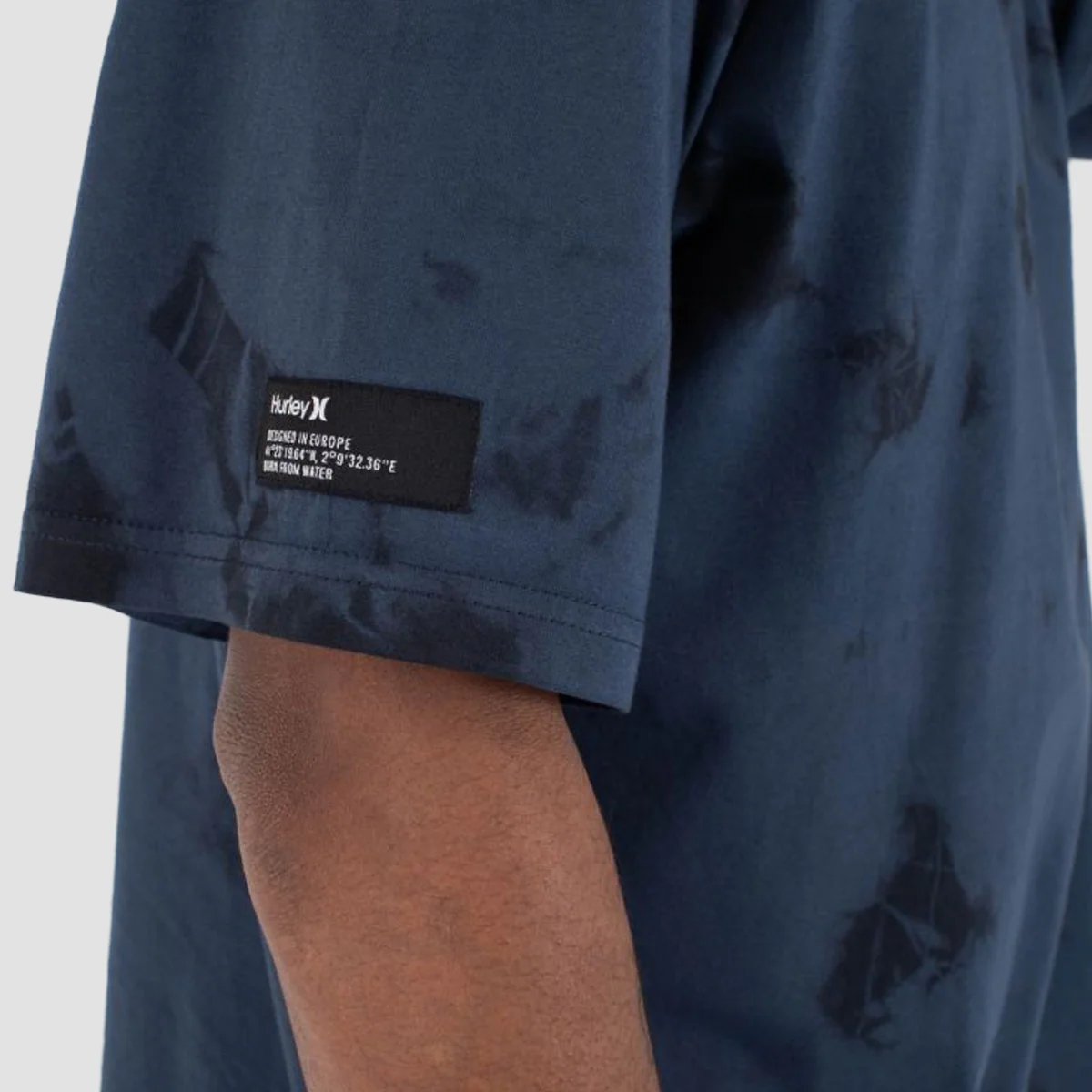 Hurley P&P Tie Dye T-Shirt Slate - Image 3