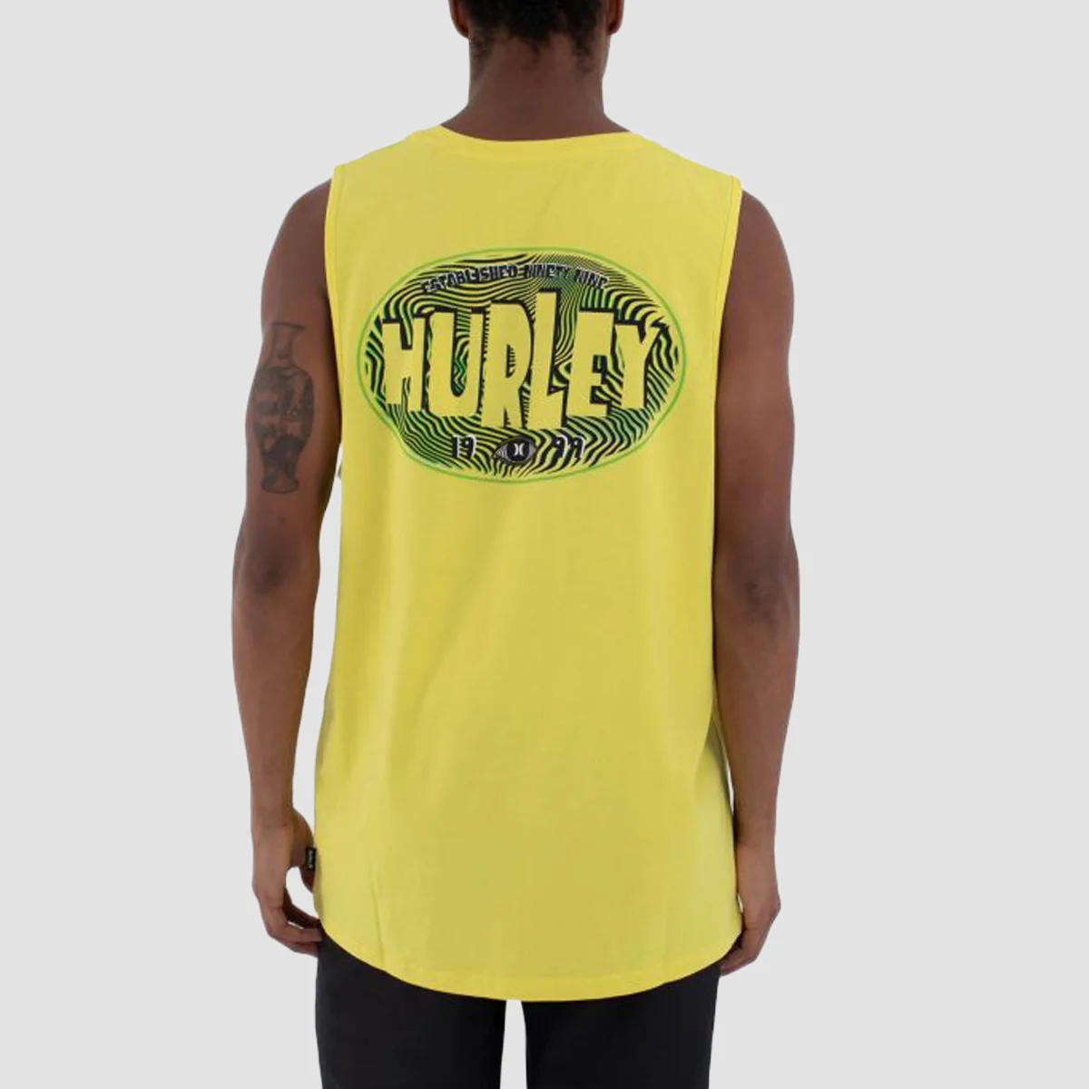 Hurley Pyscho Tank Vest Limonchello - Image 2