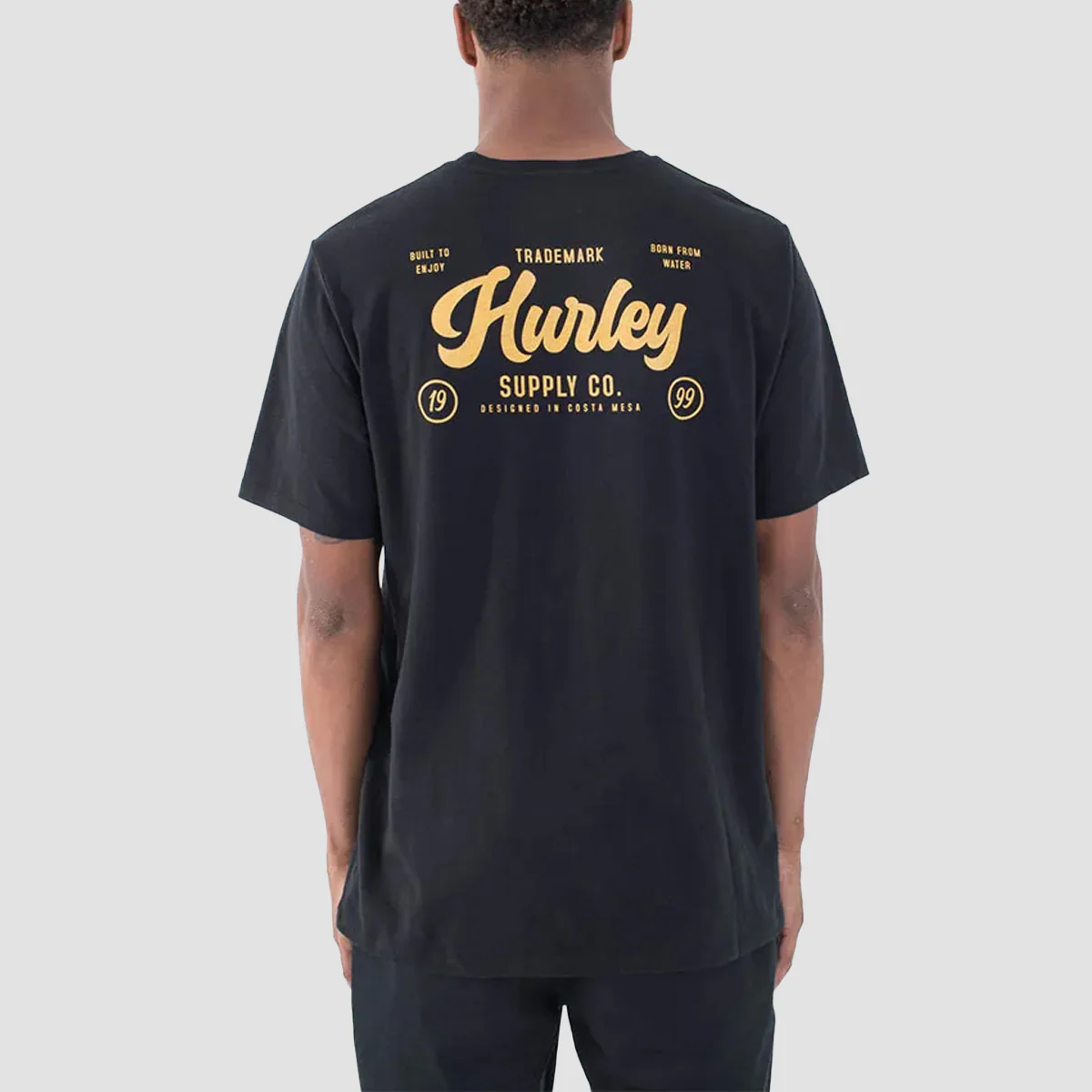 Hurley Raceway Slub T-Shirt Black - Image 2