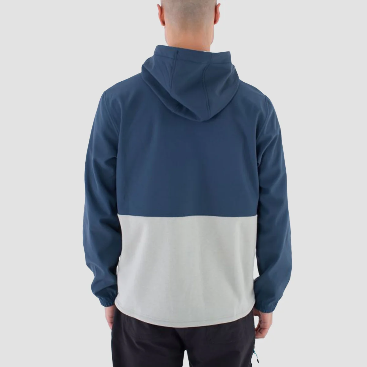 Hurley Surplus Heat Fleece 1/2 Zip Pullover Hoodie Armored Navy - Image 2