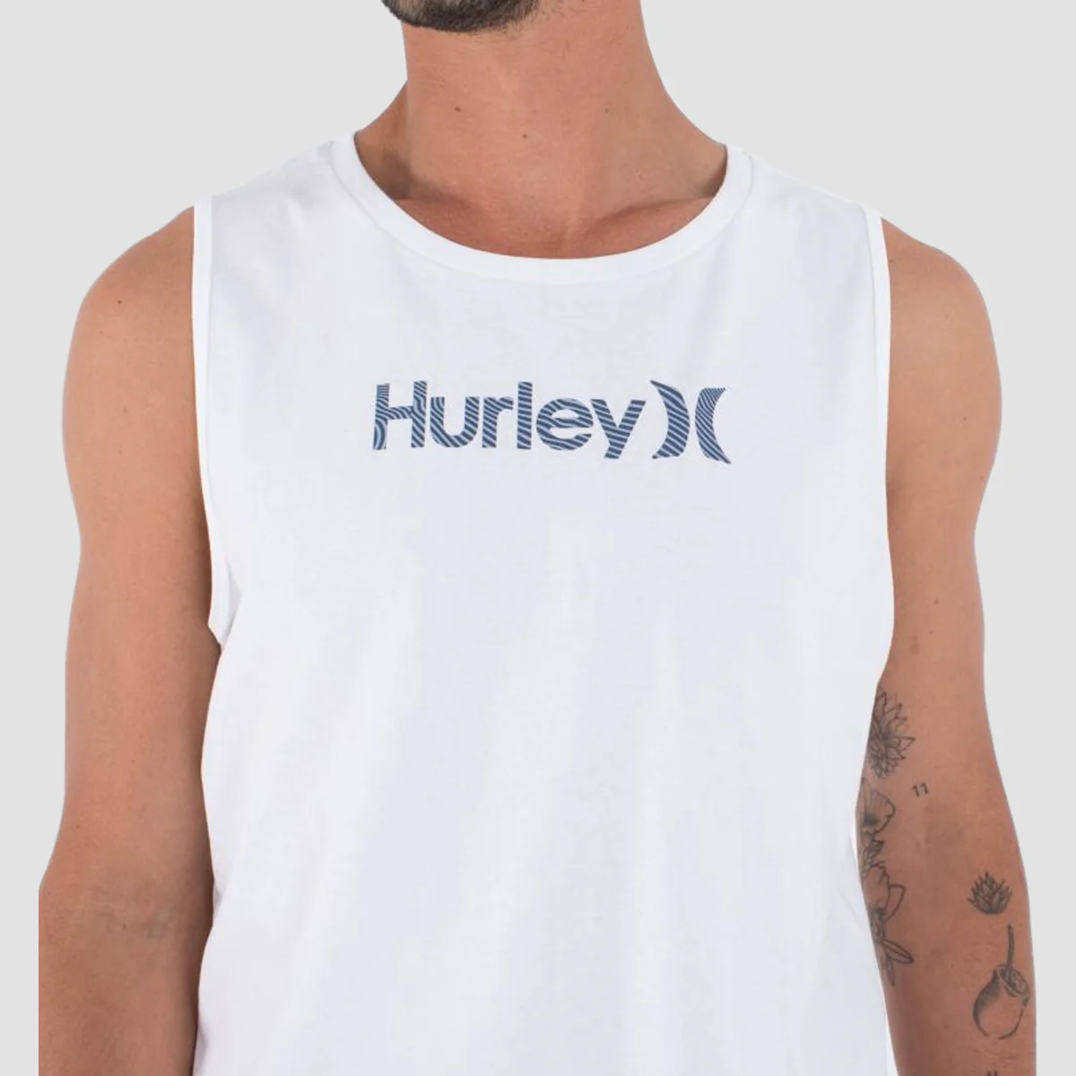Hurley Toledo O&O Tank Vest White - Image 2