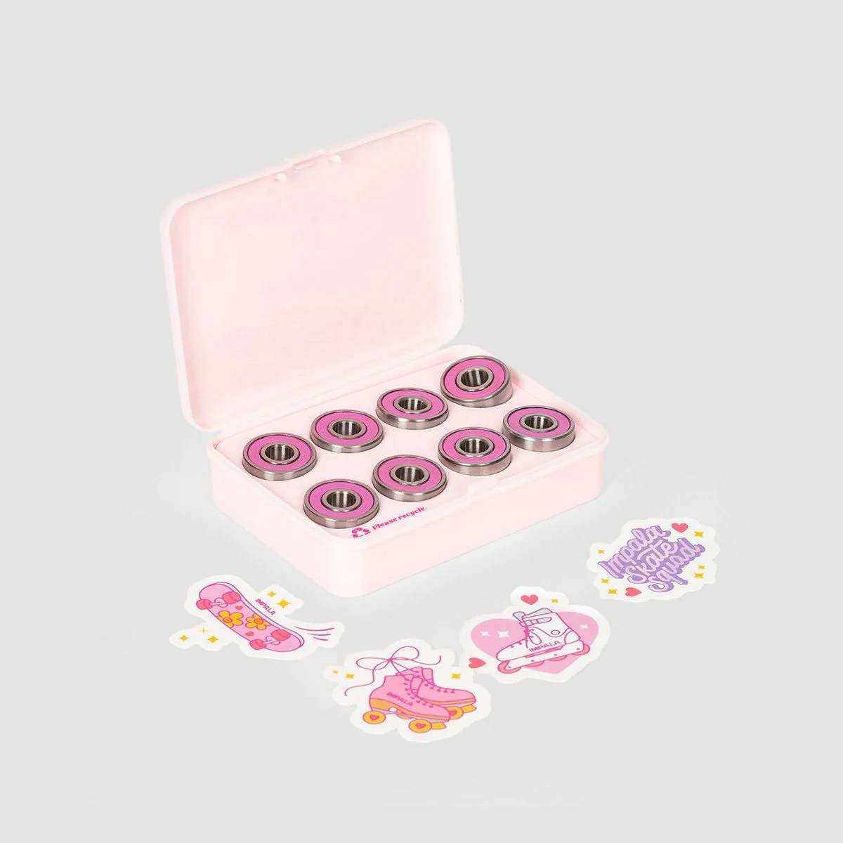 Impala Abec 7 Bearings x8 Pink - Image 2