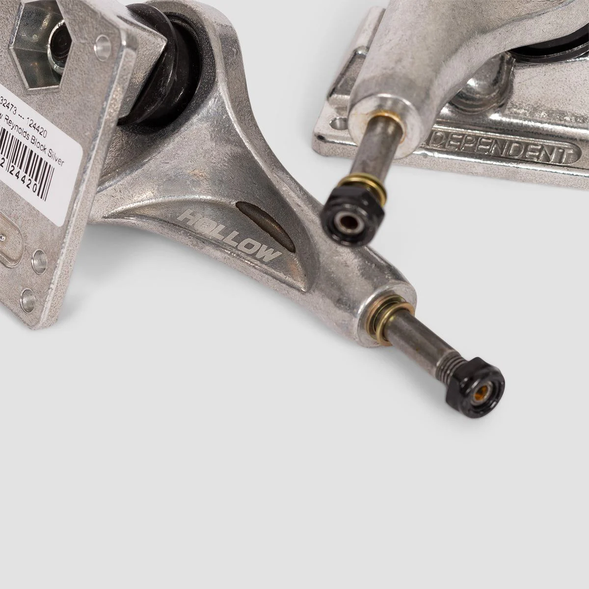 Independent 139 Mid Hollow Reynolds Block Skateboard Trucks 1 pair Silver - 8" - Image 4