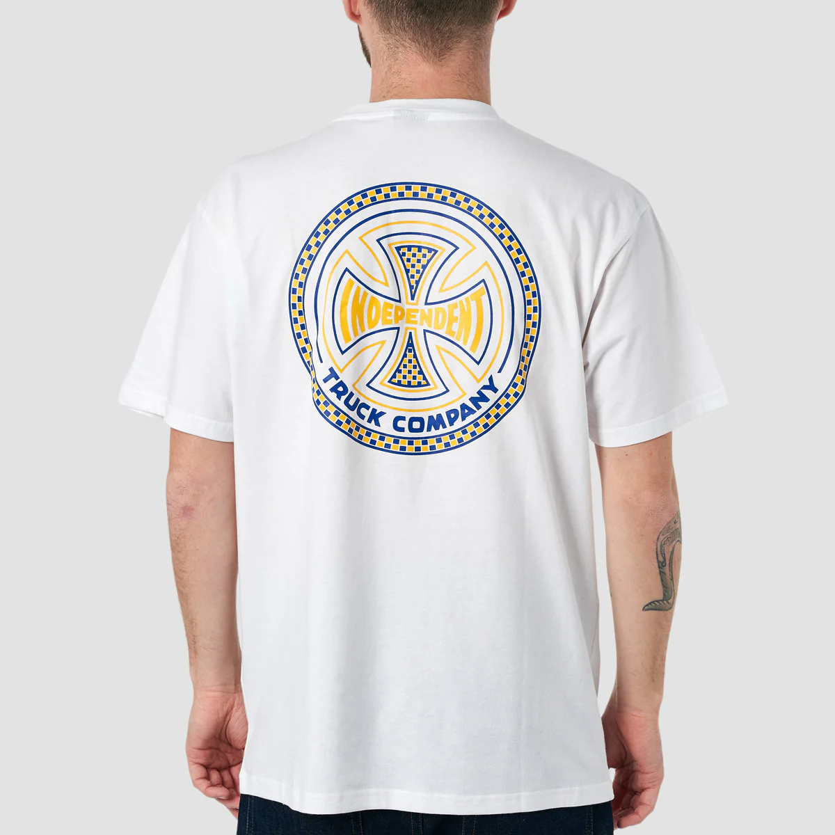 Independent Tiled T-Shirt White - Image 2
