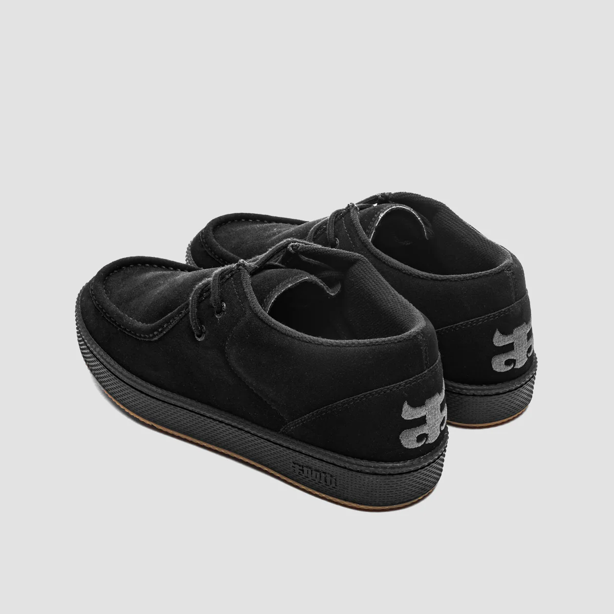 IPATH Cats Mid Top Shoes - Black Suede - Image 3