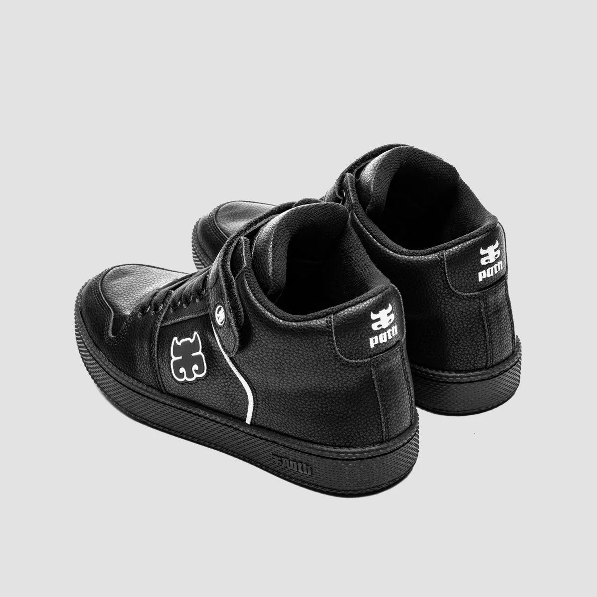 IPATH Grasshopper Mid Top Shoes - Black Pebble Leather - Image 3