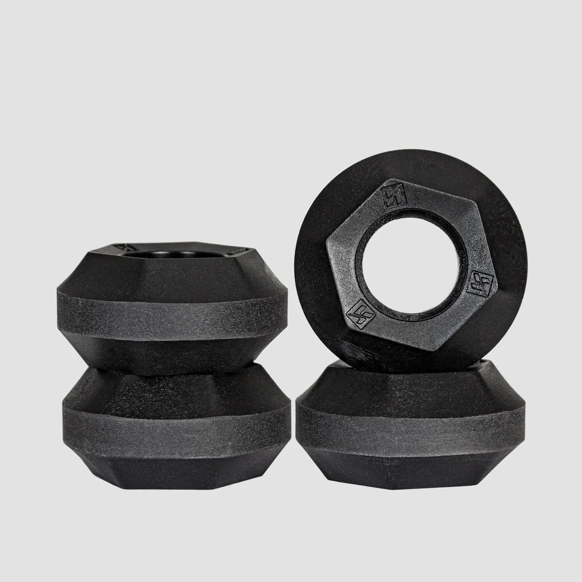 Kizer Sliders Antirocker Aggressive Inline Skate Wheels x4 Black 45mm