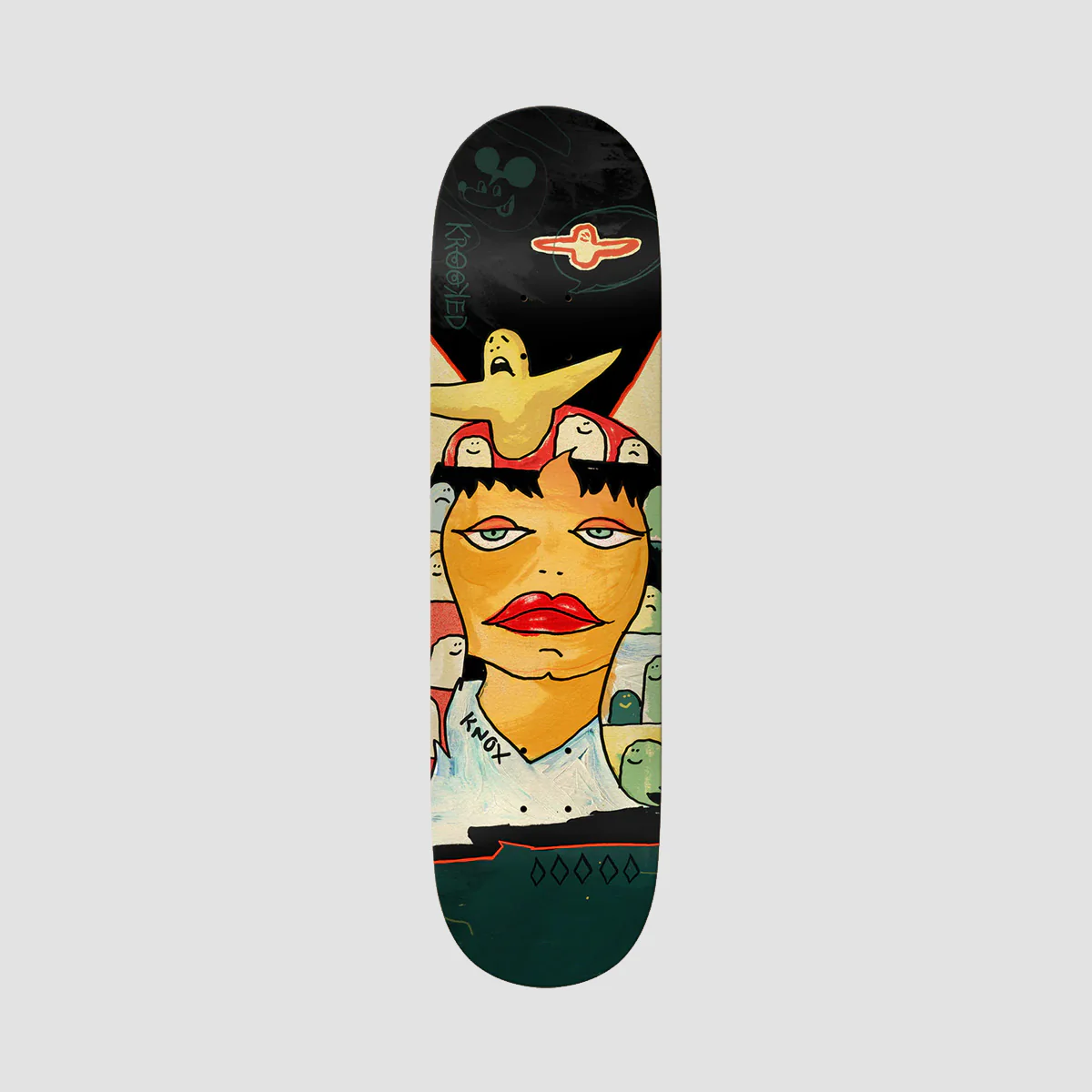Krooked Knox Three Star Skateboard Deck - 8.25"