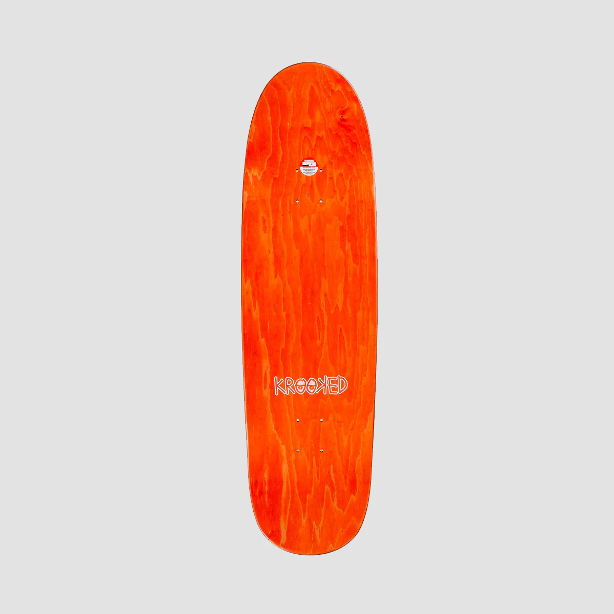 Krooked Team Eyes Shaped Skateboard Deck Various Stains - 9.3" - Image 2