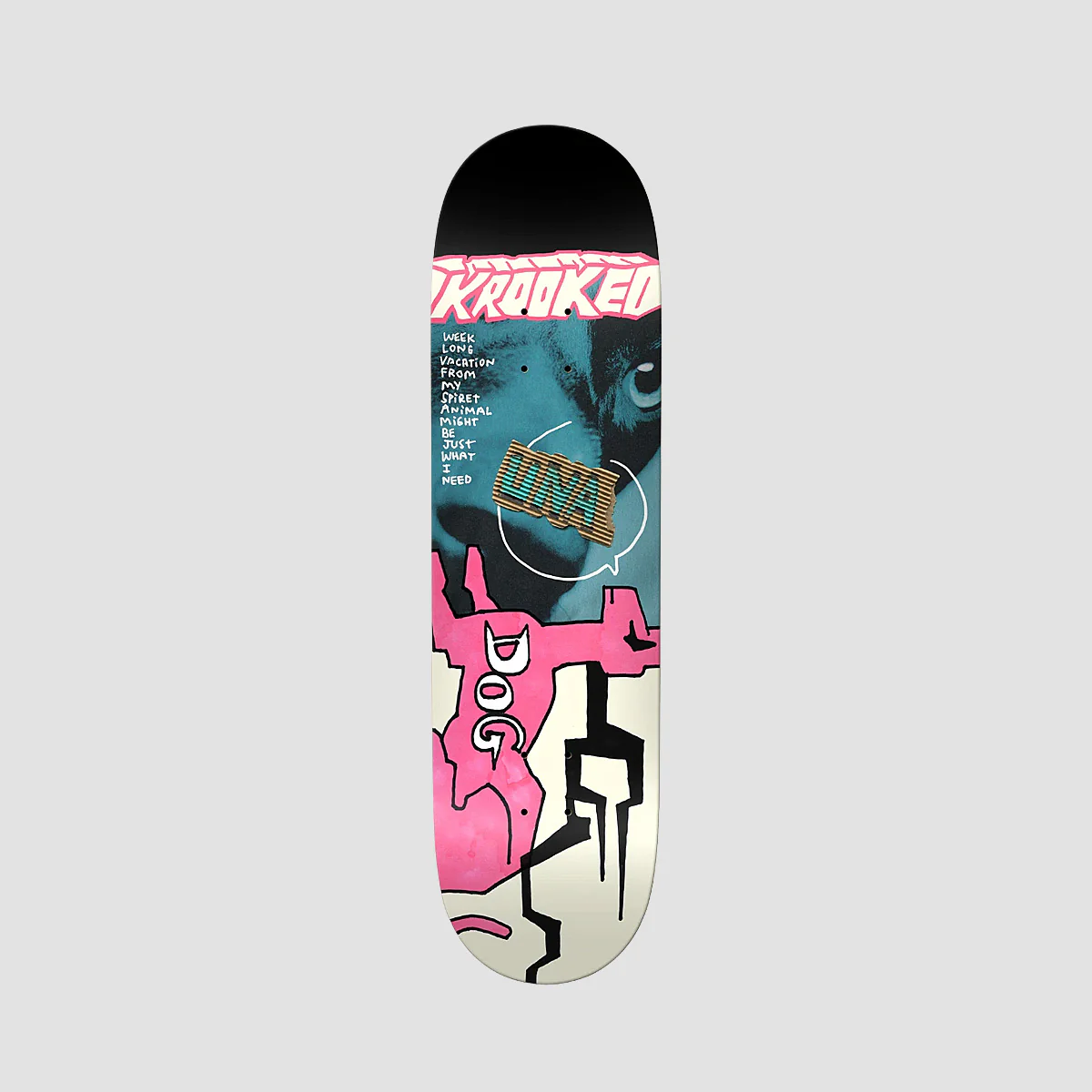 Krooked Una Spiret Animal True Fit Skateboard Deck - 8.5"