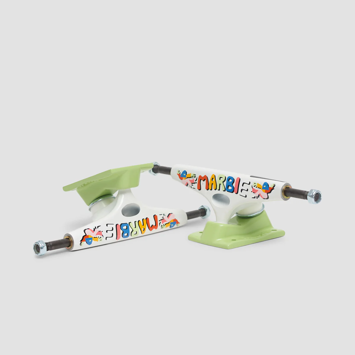 Krux K5 DLK Marbie Miller Standard Skateboard Trucks 1 Pair White - 8.5" - Image 3