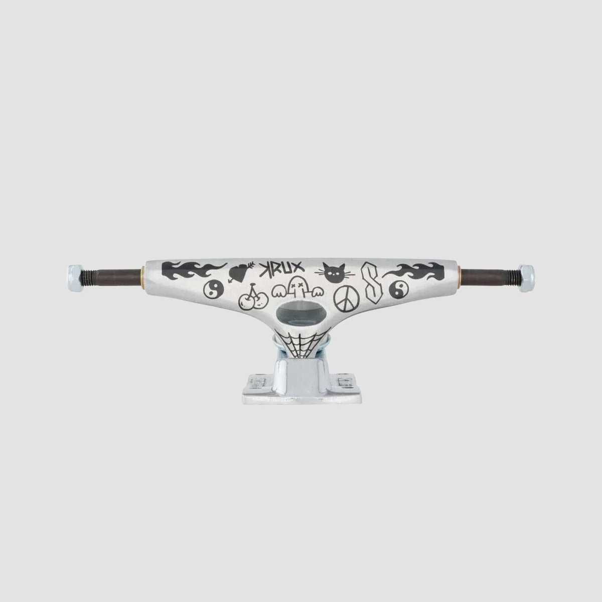 Krux K5 Doodle Standard Skateboard Trucks 1 Pair Silver - 8.25"